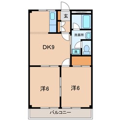 吉浜駅 徒歩14分 2階の物件間取画像